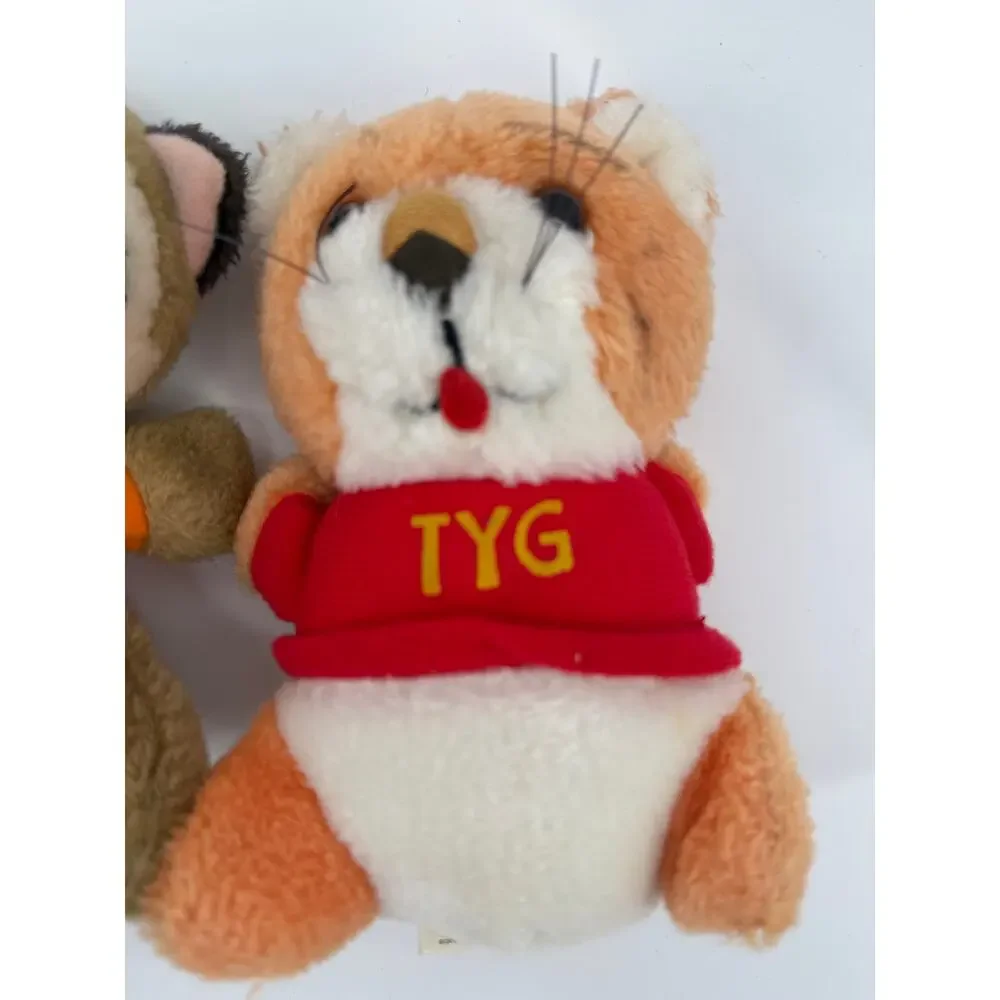 Vintage Shirt Tales Hallmark Plush Lot Of 2 Rick TYG Stuffed Animals 1980s